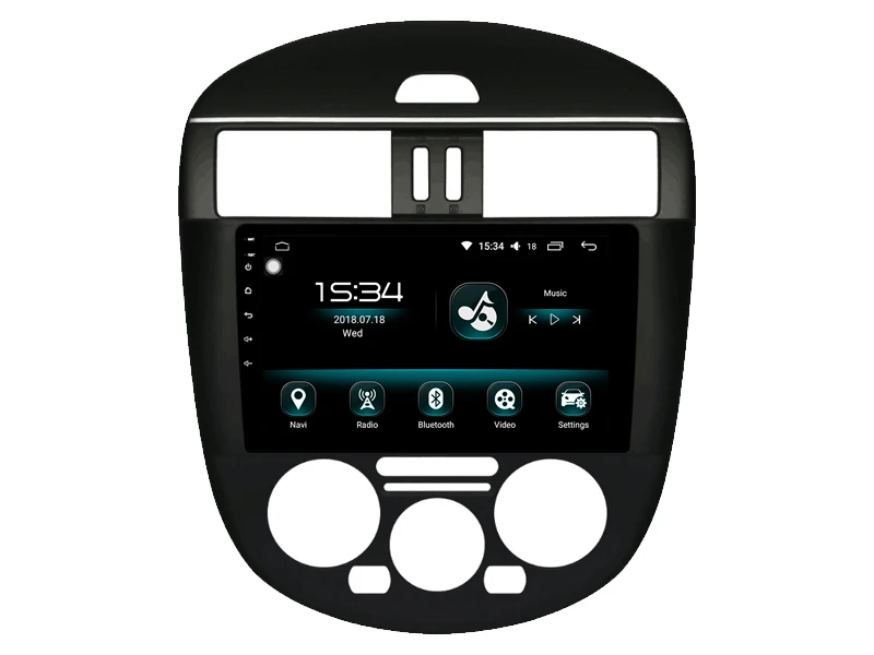Excellent AVGOTOP Octa-Core Android 9.0 Indash Car Dvd Player FOR NISSAN 2011-2015 TIIDA Manual Air-Conditioner version 3