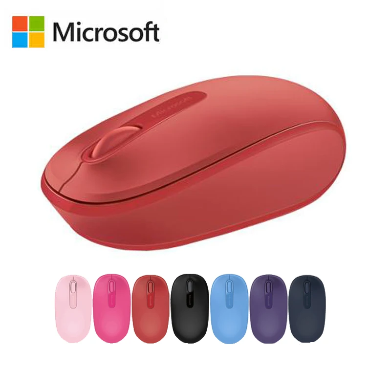 Беспроводная мышь microsoft 1850, 2,4 ГГц, портативная мышь, Студенческая мини розовая оригинальная креативная Милая мышь для ноутбука, настольного ПК