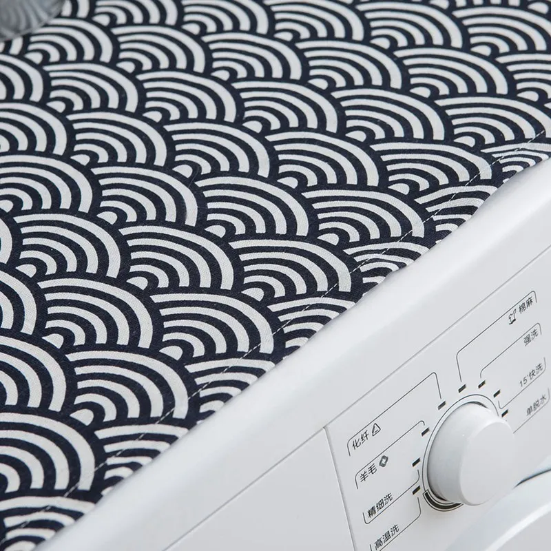 Бытовая однодверная Пылезащитная водонепроницаемая крышка холодильника японский стиль барабан стиральная машина крышка