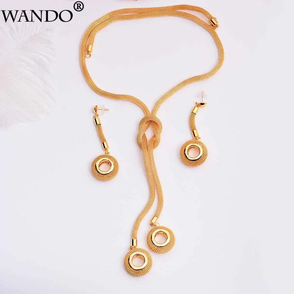 style 8 WANDO золотой цвет Эфиопский Ювелирные наборы для женские ожерелья-ЧОКЕРЫ/Серьги/Кольцо/браслет Эритрея Habesha Африка Свадебный комплект - Окраска металла: style 8