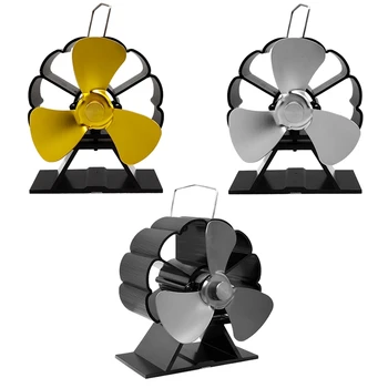 

3-Blade Stove Fan Ultra Quiet Fireplace Wood Burning Eco Friendly Fan Wood/Log Burner Fan,Stove Fan Heat Powered Fireplace Fan f