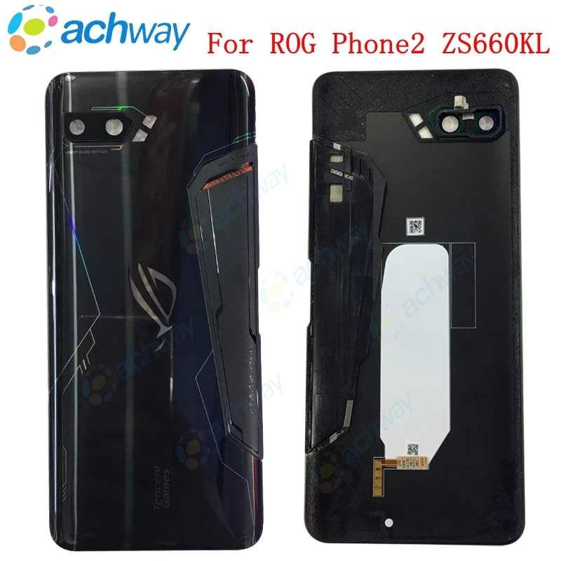 6,5" чехол для Asus ROG phone2 ZS660kl, стеклянная крышка для батареи, задняя крышка, запасная часть для Asus ZS660KL