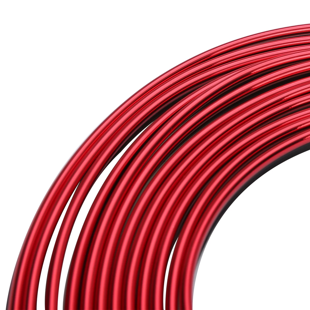 5M Red Car Styling Universal DIY Flexible Interior Moulding Trim Strips Strip Dashboard Decoration Car Accessories