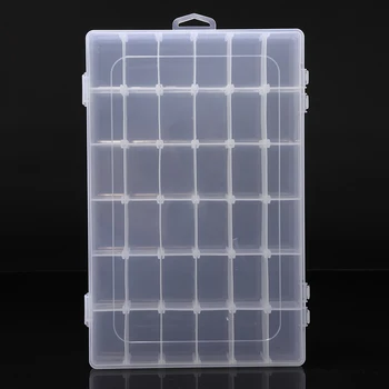 

36 Grid Removable PP Storing Box Transparent Adjustable Jewelry Necklace Organizadora Jewelry Beads Pill Screw Organizador