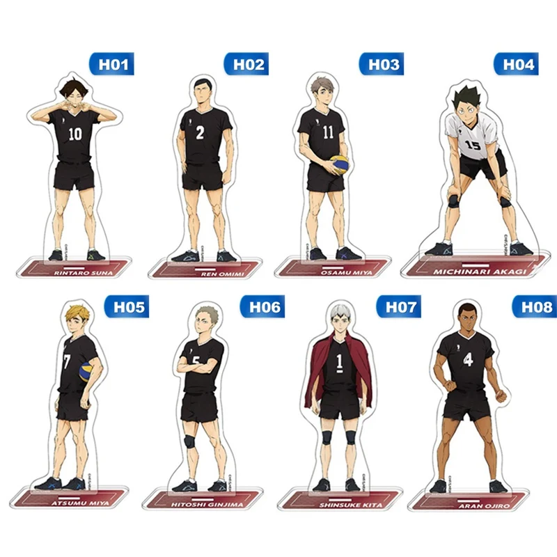 Японское Аниме Haikyuu! Фигурки Настольная плита модели Hinata Shoyo Kageyama Tobio Tsukishima Kei