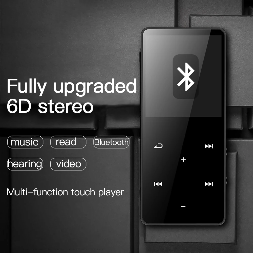 MP4 плеер Bluetooth музыкальный плеер 1," Hi-Fi стерео звук музыкальный плеер с сенсорными кнопками поддержка fm-радио диктофон