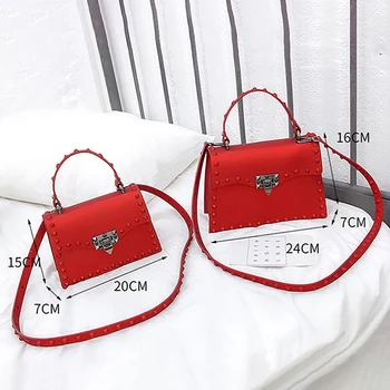 

Fashion Vintage Jelly Crossbody Bags For Women Large Capacity Leather Luxury Handbags Women Leather Tote Messenger Bag
