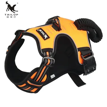 

Reflective Strap No Pull Dog Harness Dog Harness Vest Collar Double Stack Chest Strap Traction Supplies for Medium Large Dogs