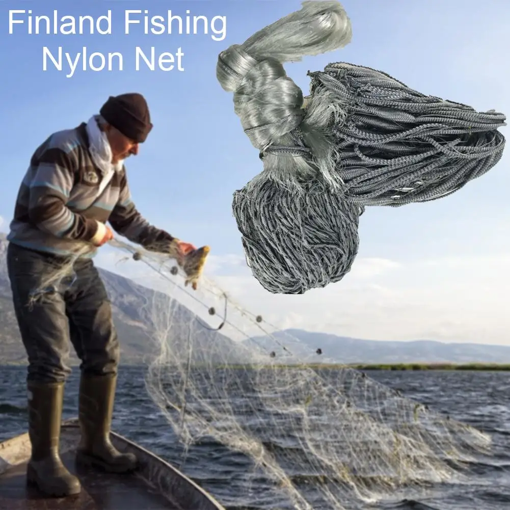 

Fishing Net Three-layer Multifilament 1.8mx30m Strong Horse Line Finnish Nets High Strength Nylon Line Fishing Sticky Net