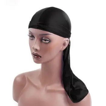 

Unisex Men Women Solid Imitated Silk Headhood Priate Hat Long Pure Color Smooth Soft Quick Dry 2020 New Fashion Hot Sale