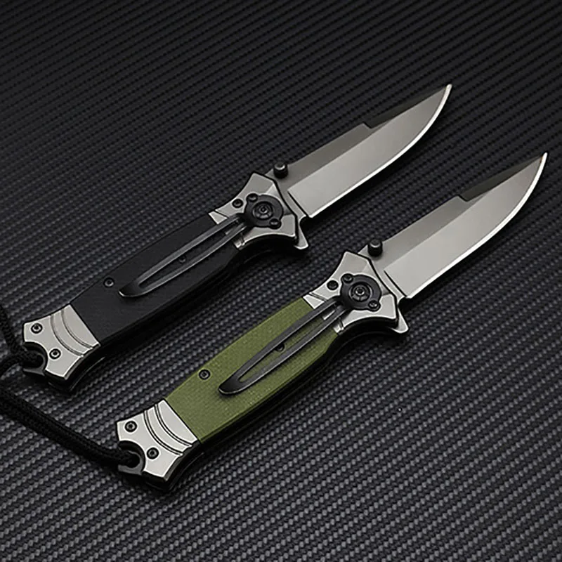 FA38 3cr13mov�blade G10 Handle Folding knife outdoor camp hunt survival multi army travel Carry pocket fruit knives EDC tools
