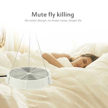 

New Summer Electric Shock Insect Killer Mute Purple Light Trap Flies Killing Fly Catcher Device