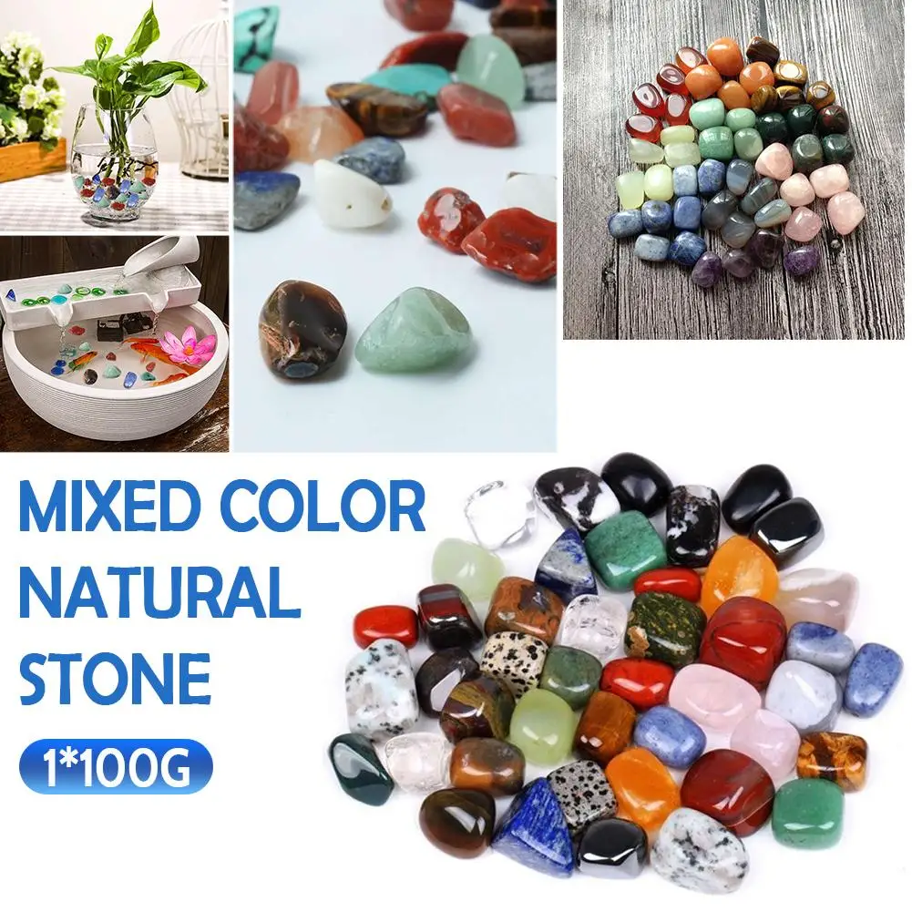 100g/bag Raw Gemstone Chips Artware Colorful Gem Home Decoration Irregular Shape Mixed Landscaping Rock Crystal Stones 1-2.5cm 100g/bag Raw Gemstone Chips Artware Colorful Gem Home Decoration Irregular Shape Mixed Landscaping Rock Crystal Stones 1-2.5cm