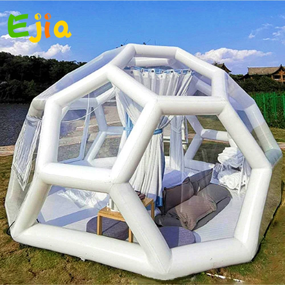 3/4m Football structure Luxury Family Camping Inflatable Bubble Tent