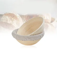 Для дома хлебопечки и хлебопечки круглый хлеб тесто расстойки подъема ротанга корзина и подкладка расстойки корзины набор