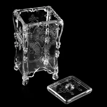 

ecouvillons Organisateur boite de coton Boite de bijoux Acrylique Boite a cosmetique