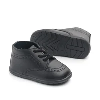 New Baby Shoes Retro Leather Boy Girl Shoes Toddler Rubber Sole Anti-slip First Walkers Newborn Infant Moccasins Baby Crib Shoes 5