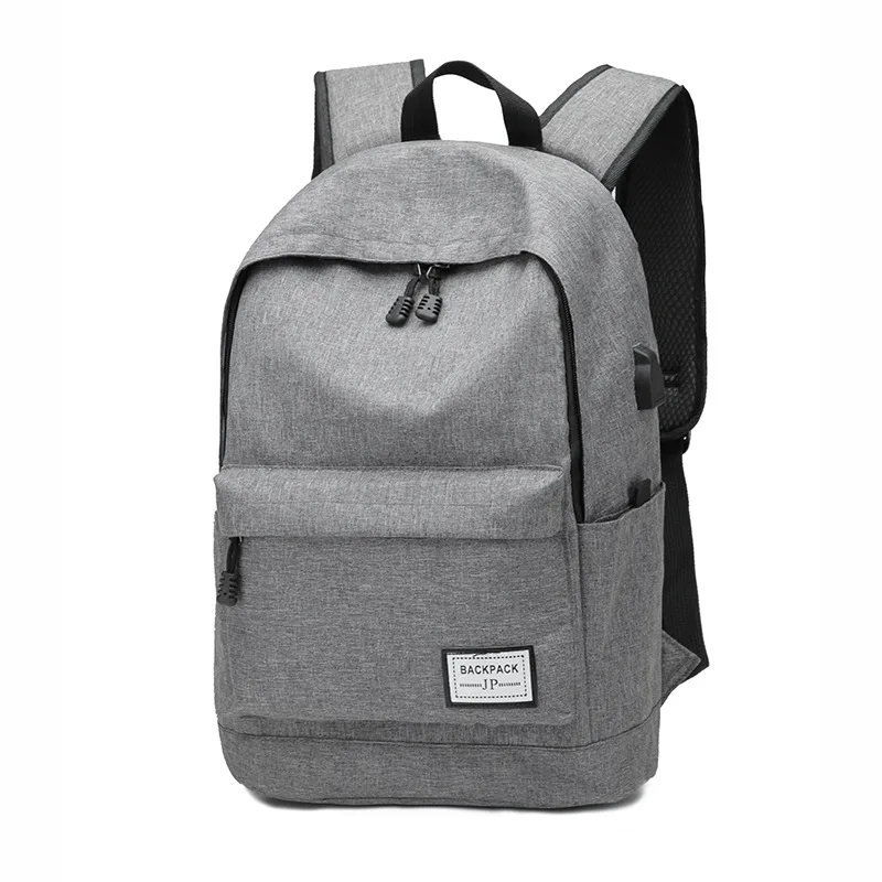 

Large Capacity Rechargeable Backpack Men's Korean-style Simple Casual Schoolbag Women's Oxford Cloth Backpack New