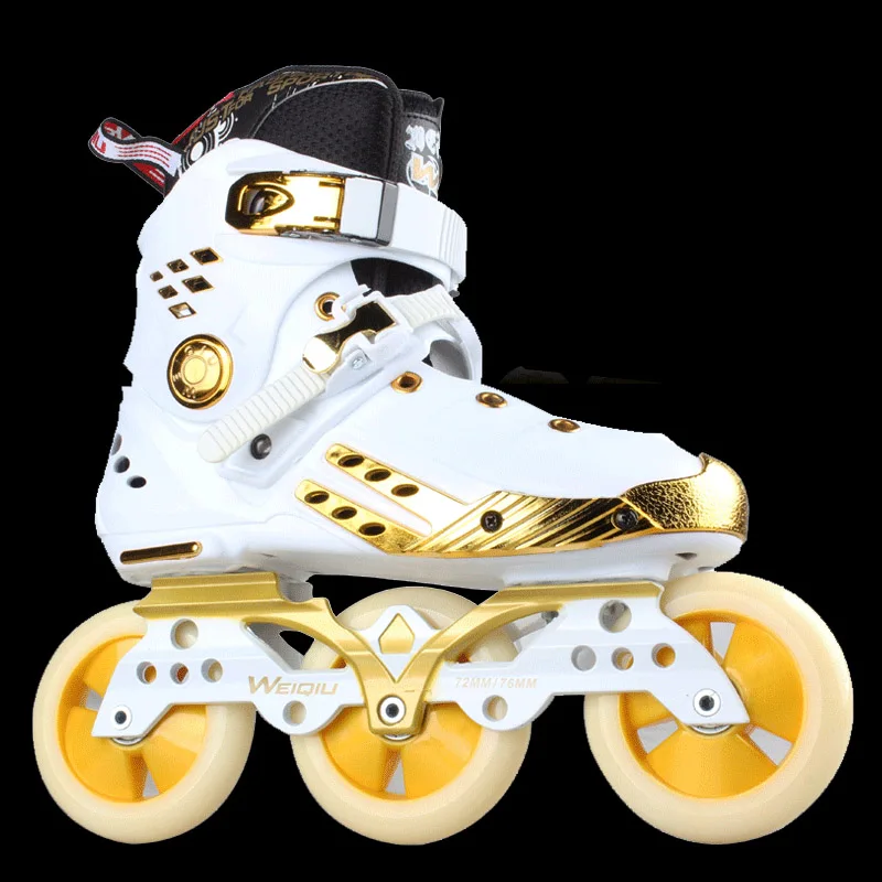 

2020 New Design Speed Inline Skates 3x100mm or 4x76/80mm Wheels High Ankle Roller Skates Professional Skating Shoes Free Skating