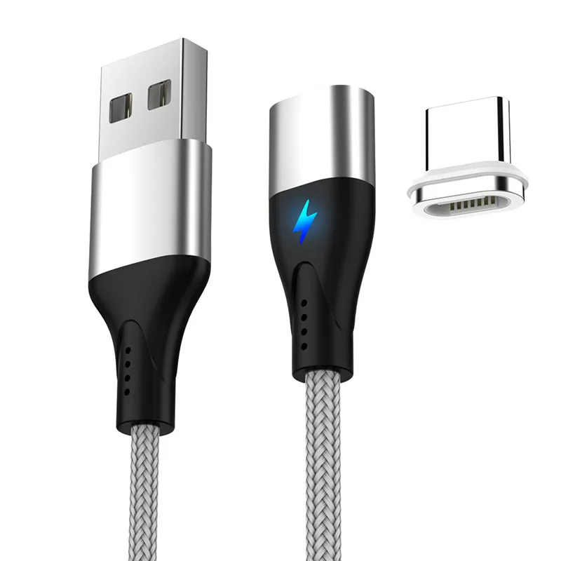 3A Магнитный кабель Micro USB для быстрой зарядки type C usb-кабель для Xiaomi 1 м Магнитный Быстрый зарядный кабель type-C USB для samsung