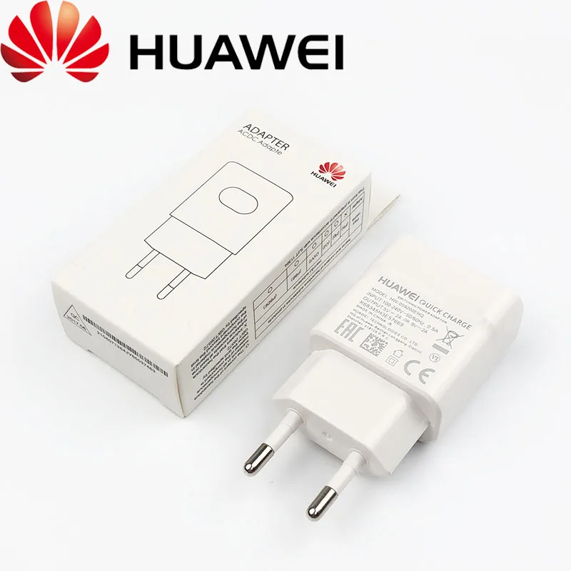 Huawei cargador rápido Original Mate 20 dispositivo de carga rápida QC2.0, 2A, USB tipo C, para Nova2 2i 3 3i 4 P9 P10 P20 lite Honor play 9|Cargadores de teléfono -