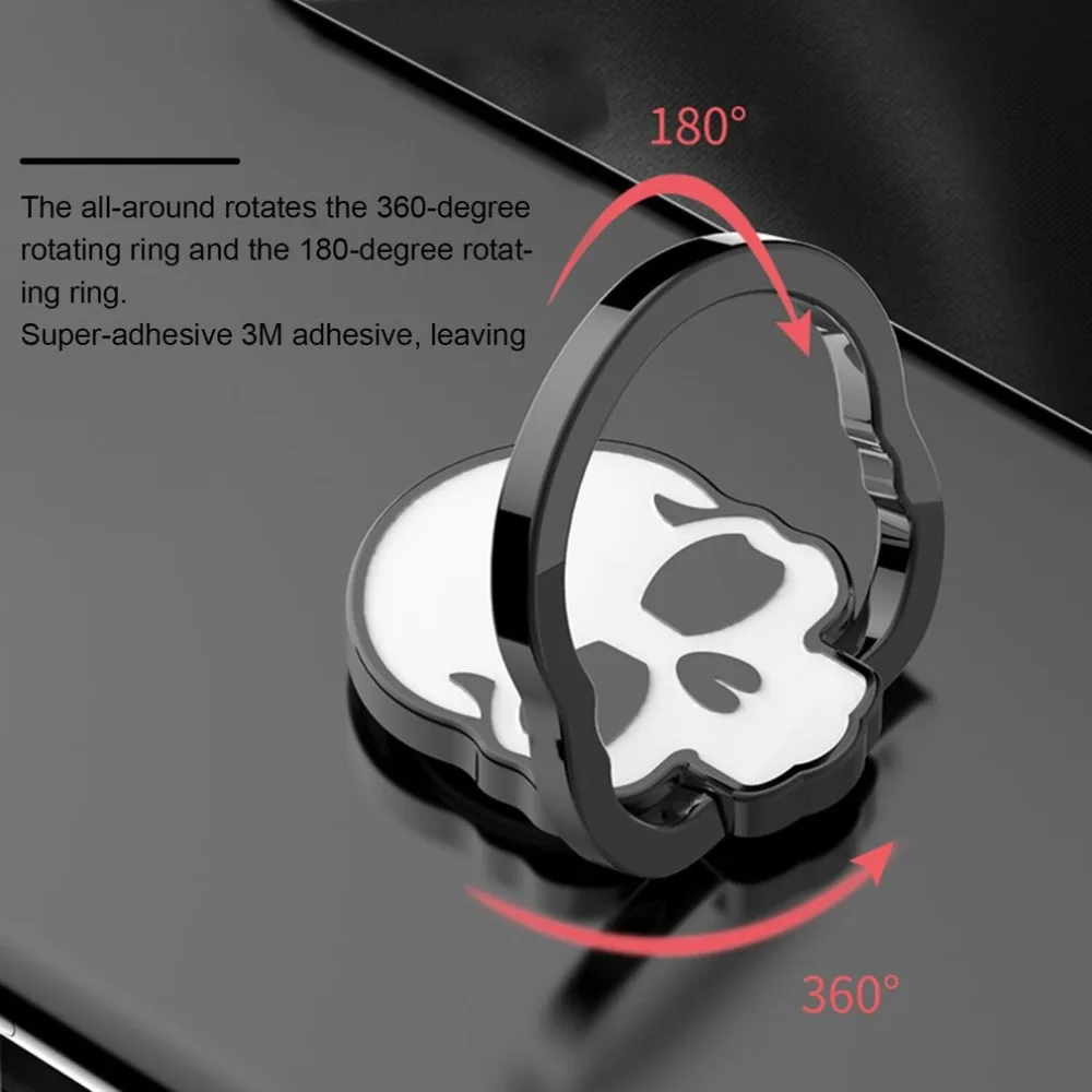 Универсальный держатель для мобильного телефона с кольцом-подставкой и черепом, держатель для телефона с каркасом для магнитного автомобильного кронштейна