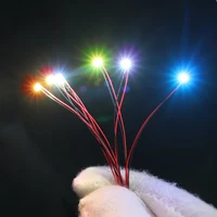 7-Colorful Bling Twinkling Led Lighting Wired Flashing SMD 3V  20mA Lamp Models Train Pre-soldered Micro Litz For Toys 2