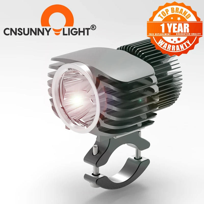 CNSUNNYLIGHT мотоциклетные светодиодные фары 18 Вт 2700Lm супер яркий белый мото