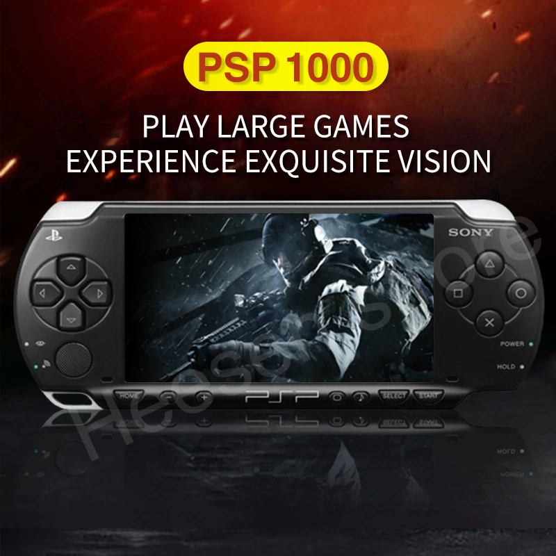 Оригинальный PSP Восстановленное для Sony 1000 PSP-1000 игровой консоли 16 32 ГБ 64 128 карта