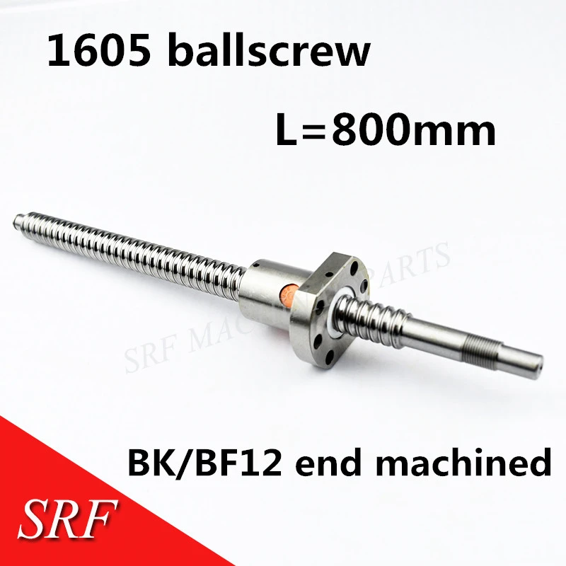 SFU1605 L300mm rolled ballscrew C7 with 1605 flange single ball nut for