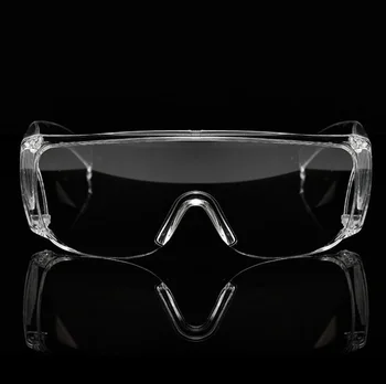 

New 1PCS Protective Safety Goggles Glasses Anti shock& Liquid splatter Transparent Eyepiece Chemical Gafas Proteccion Goggles