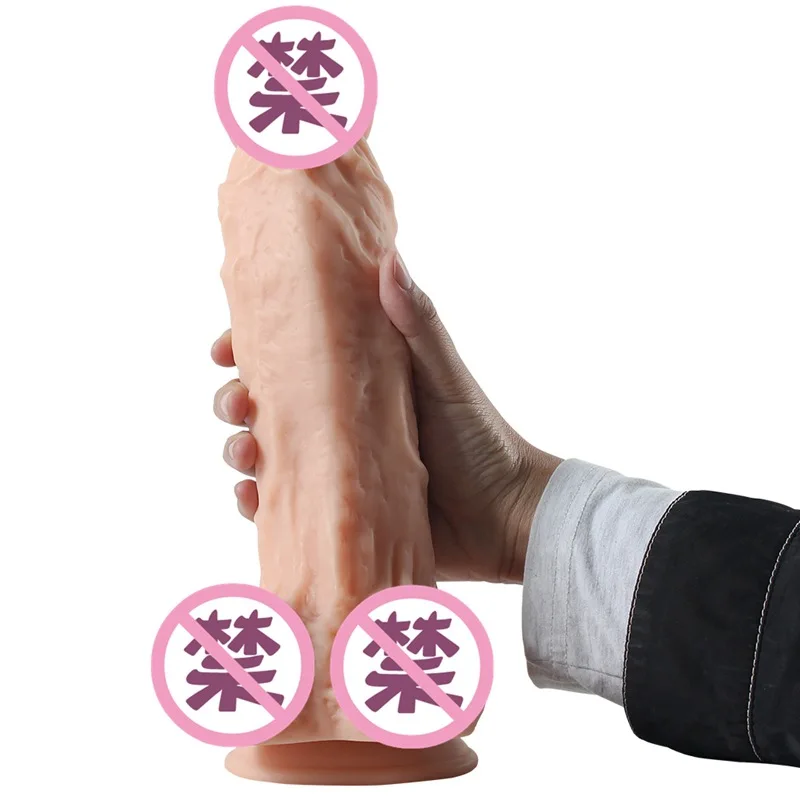 Супер огромный фаллоимитатор мягкий большой на присоске реалистичный пенис