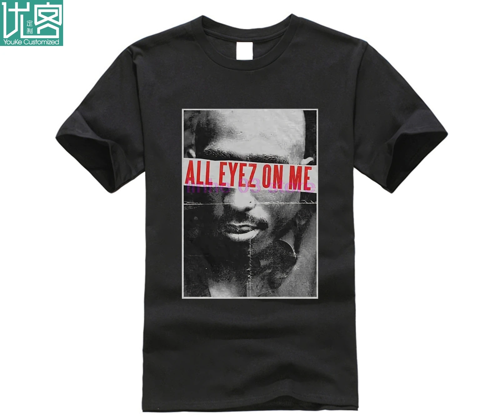 Мужская черная футболка Tupac All Eyes On Me | одежда