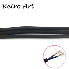 5 м/лот винтажная ткань шнур лампы декоративные кабель с Текстильной Оплеткой Электрический провод