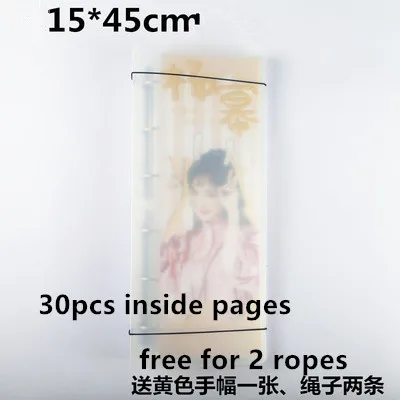 Vertical30pcspages Ручная книга для хранения баннеров, прозрачная, водонепроницаемая, kpop, аплодисменты, альбом 45*15 см - Цвет: Vertical30pcspages