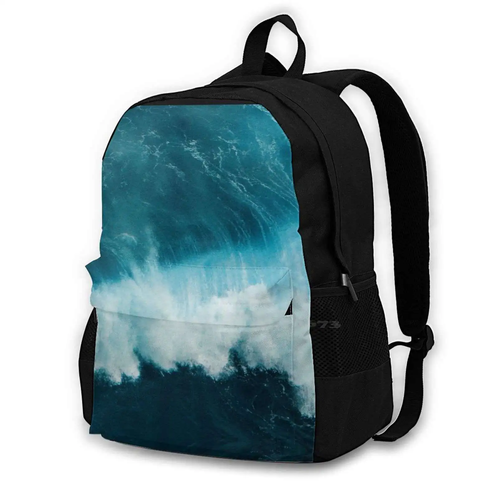 

Темные морские волны для женщин и мужчин, Подростковый ноутбук, дорожные школьные сумки, морские волны, морские волны, пляж Oceanlife Oceanview, фотография