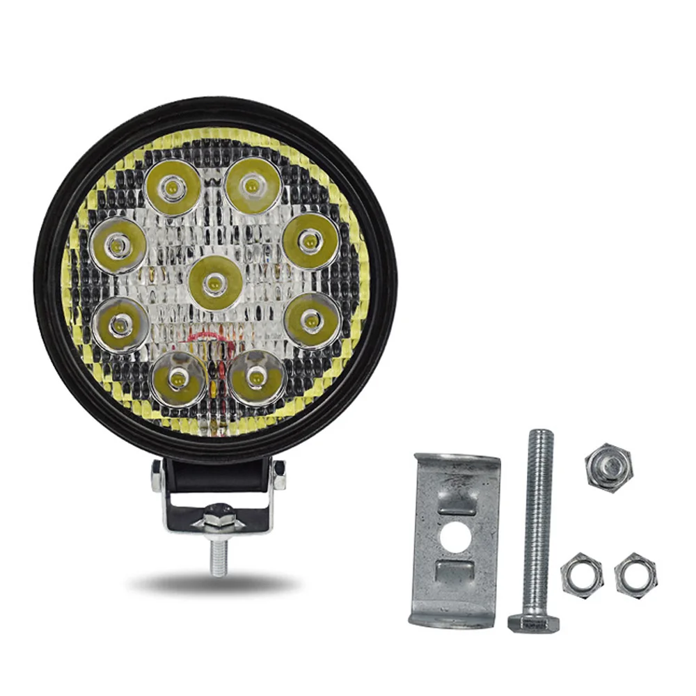 1 шт./2 шт. 9-85 В постоянного тока 27В автомобильные внедорожник круглый 4D Halo светодиодный рабочий светильник головной светильник Водонепроницаемый IP68 автомобиль внедорожник светодиодный головной светильник налобный фонарь рабочий светильник