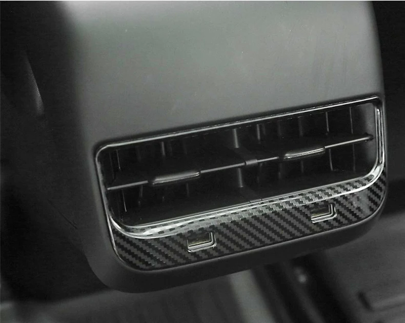 特斯拉Model3后排出风口usb框1
