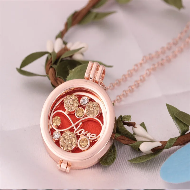 

Essential Oil Diffuser Aromatherapy Necklace Oil Perfume Locket Pendant Jewelry Beauty Woman Gift Anniversary Different Type