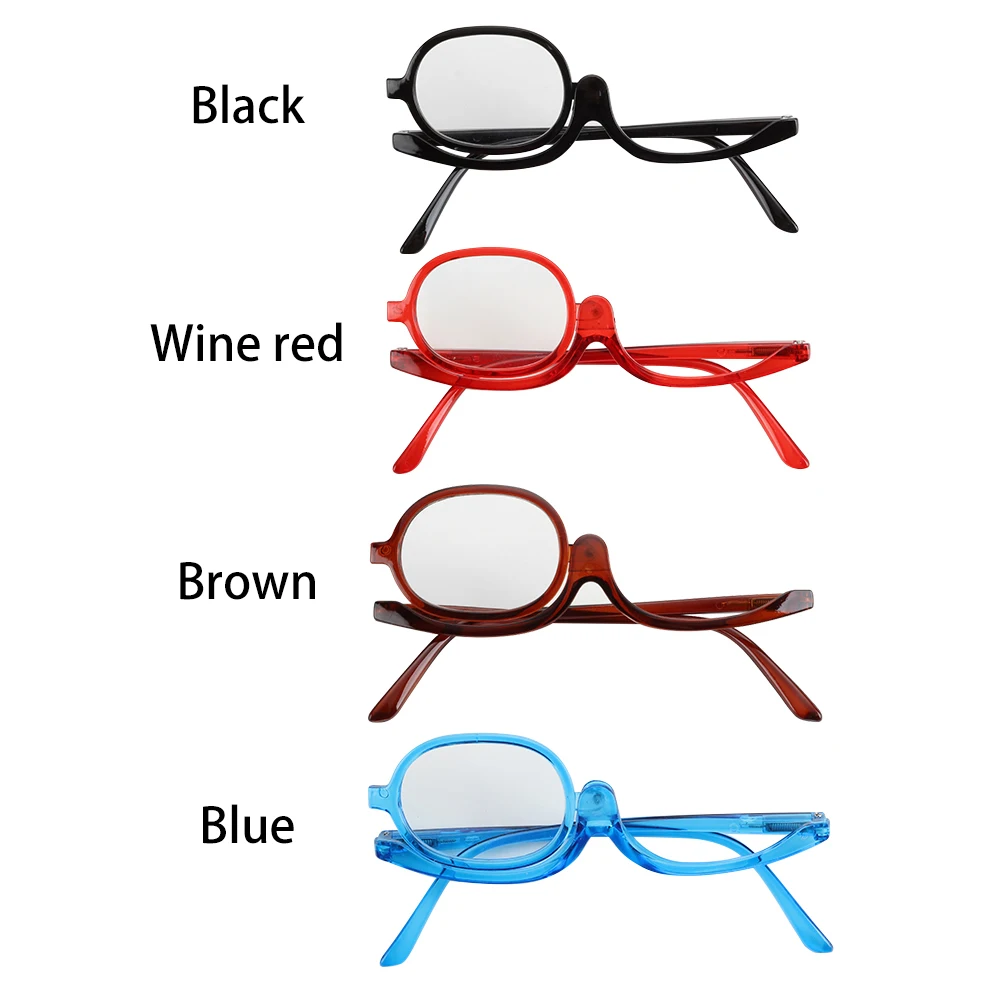 1PC Rotating Folding Magnifying Makeup & Reading Glasses
