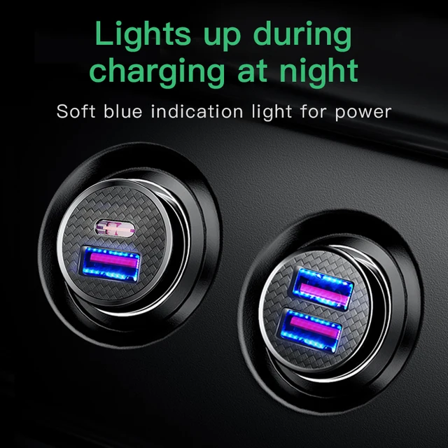 Baseus 30W USB Car Fast Charger Quick Charge 4.0 3.0 5