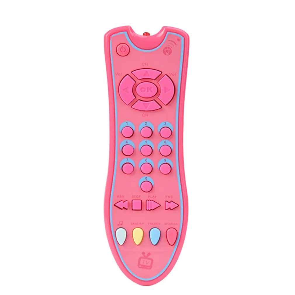 Infant Tv Remote Control Toy Realistic Lights Musical Learning Toddler