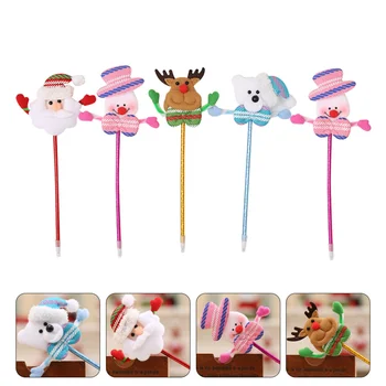 

1 Set Ballpoint Pen Stylish Ball Pen Cartoon Pen Christmas Themed Pen for Student Kid Christmas Gift