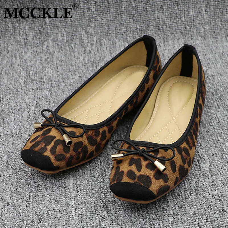 comfy leopard flats