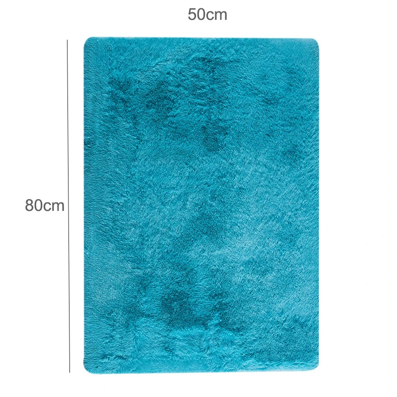 New Pink Carpet Dyeing Plush Soft Carpets Area rug For Living Room Bedroom Long Fluffy Anti-slip Floor Mats Child Bedroom Mat