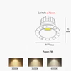 BRGT LED Spot Light Frameless Embedded Lights 7W COB Ceiling Lamp 85-265V Trimless Aluminum Recessed Downlight Indoor Lighting 5