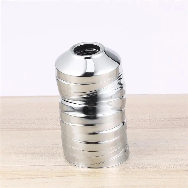 WINOMO 15pcs Round Faucet Cover Household Triangular Valve Round Cover Stainless Steel Cover For Home Bathroom Supplies