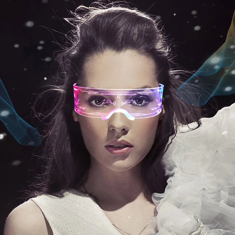 

LED Luminous Glasses Technology Fashion Popular Dance Party Holiday Bungee Party Props Halloween Decoration