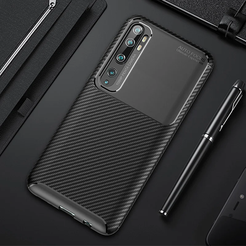 Чехол для телефона Xiaomi Mi Note 10 Pro мягкий силиконовый ударопрочный ТПУ