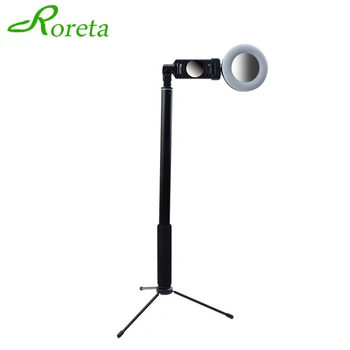 

Roreta 4 in 1Wireless Bluetooth selfie stick Collapsible handheld LED ring light tripod extensible monopod For iPhone Huawei
